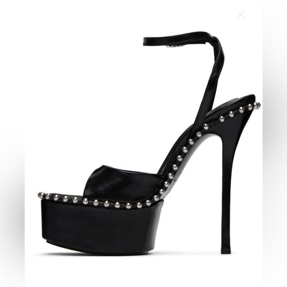 Alexander Wang Nova Ankle Strap 145 Studded Platform High Heel, New, Size 35.5 - Picture 4 of 16